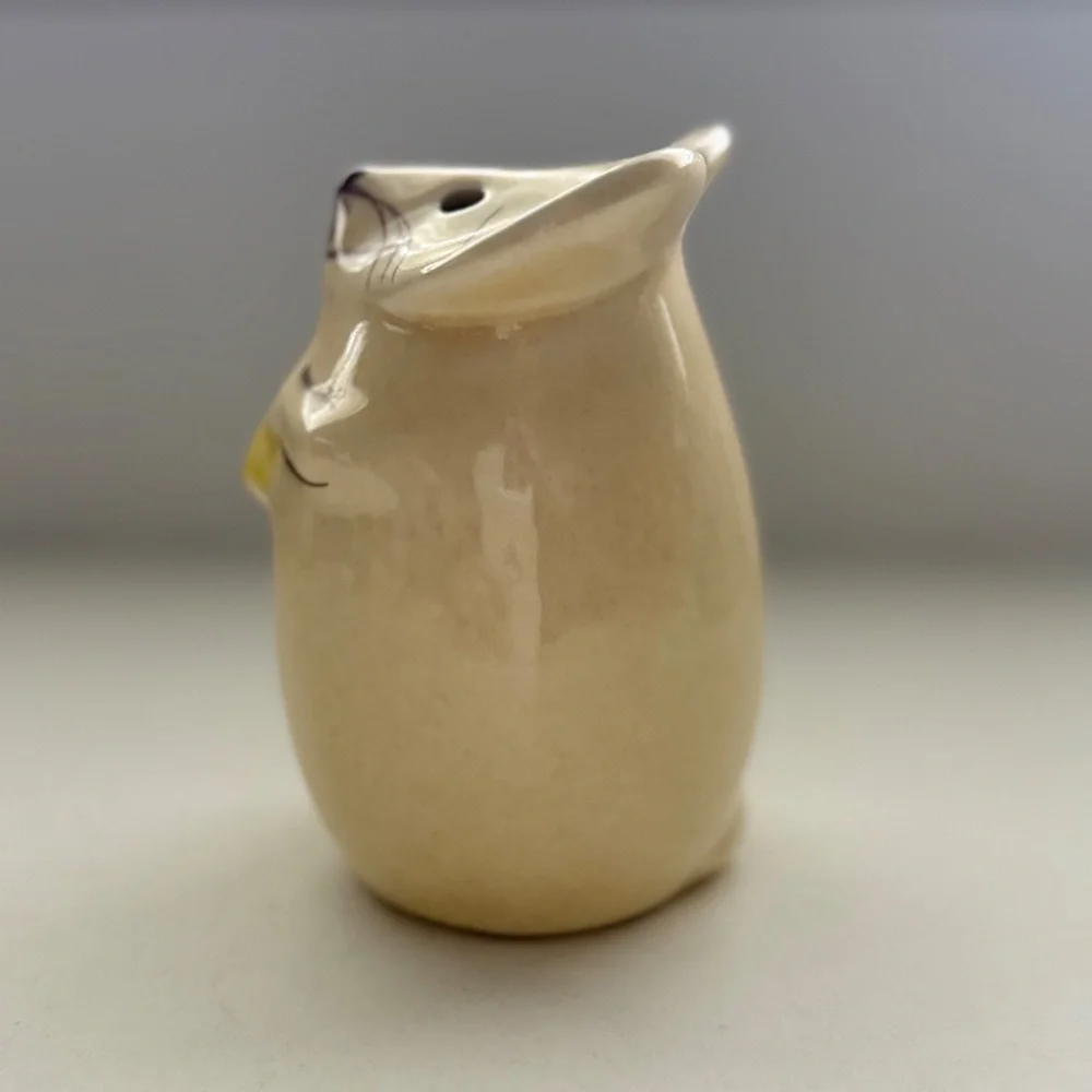 Vintage Mouse‎ Cheese Shaker - N.S. Gustin Hand Painted